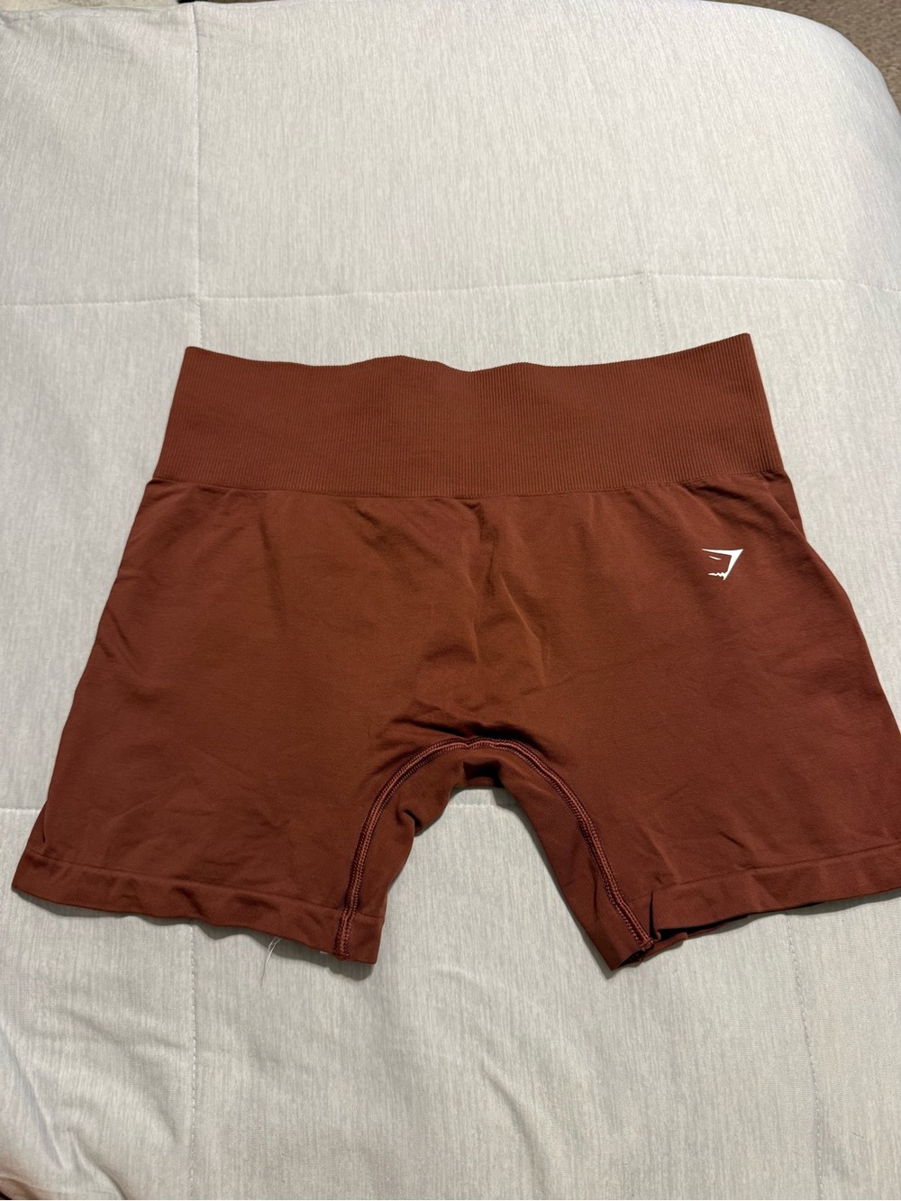 Gymshark women’s Seamless High-Waist biker shorts - Rust